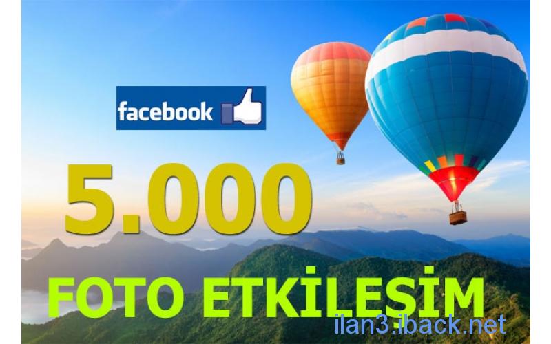 Sizin için Facebook 5.000 Gerçek Türk Foto Etkileşim