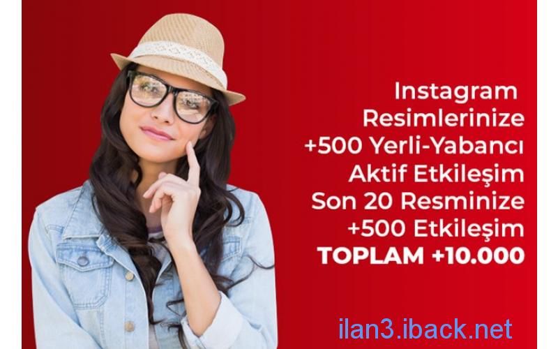 Sizin için Instagram Resimlerinize +500 Aktif Etkileşim